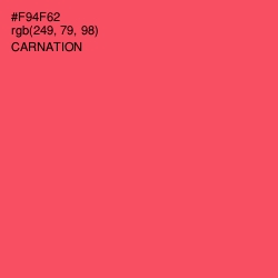 #F94F62 - Carnation Color Image