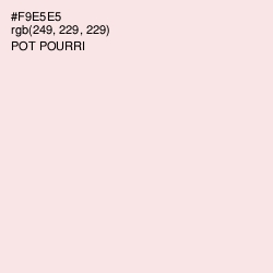 #F9E5E5 - Pot Pourri Color Image