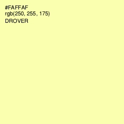 #FAFFAF - Drover Color Image