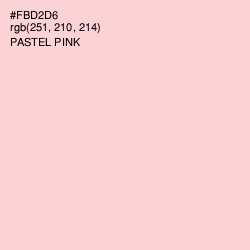 #FBD2D6 - Pastel Pink Color Image
