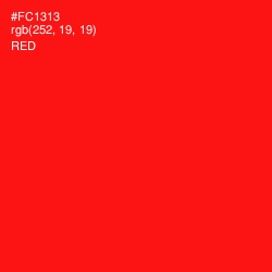 #FC1313 - Red Color Image