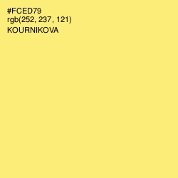 #FCED79 - Kournikova Color Image