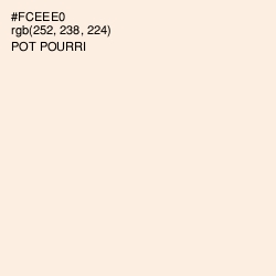 #FCEEE0 - Pot Pourri Color Image