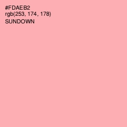 #FDAEB2 - Sundown Color Image