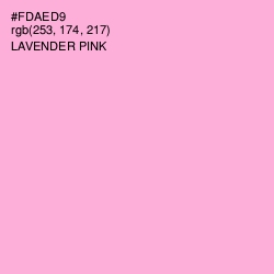 #FDAED9 - Lavender Pink Color Image
