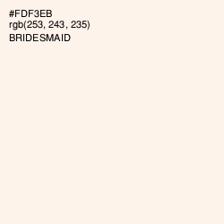 #FDF3EB - Bridesmaid Color Image