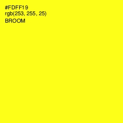 #FDFF19 - Broom Color Image