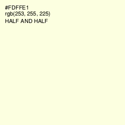 #FDFFE1 - Half and Half Color Image