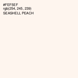 #FEF5EF - Seashell Peach Color Image