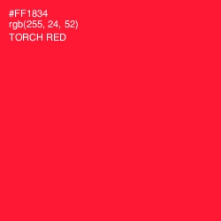 #FF1834 - Torch Red Color Image
