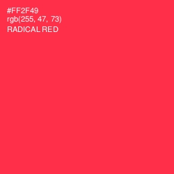 #FF2F49 - Radical Red Color Image