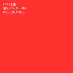 #FF312E - Red Orange Color Image