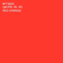 #FF382D - Red Orange Color Image
