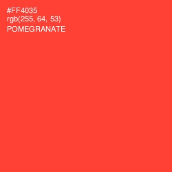 #FF4035 - Pomegranate Color Image