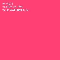#FF4074 - Wild Watermelon Color Image