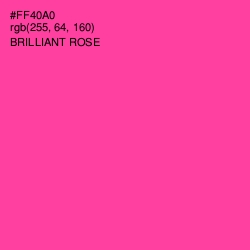 #FF40A0 - Brilliant Rose Color Image