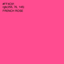 #FF4C91 - French Rose Color Image
