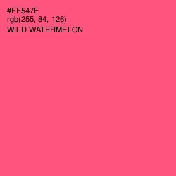 #FF547E - Wild Watermelon Color Image