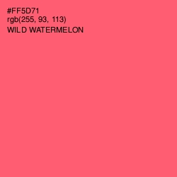 #FF5D71 - Wild Watermelon Color Image