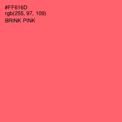 #FF616D - Brink Pink Color Image
