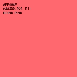 #FF686F - Brink Pink Color Image