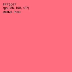 #FF6D7F - Brink Pink Color Image