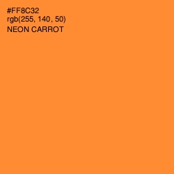 #FF8C32 - Neon Carrot Color Image