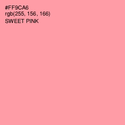 #FF9CA6 - Sweet Pink Color Image
