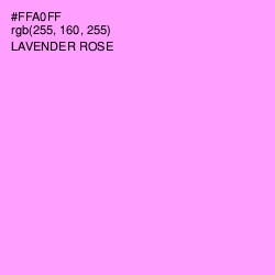 #FFA0FF - Lavender Rose Color Image