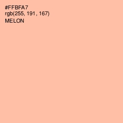#FFBFA7 - Melon Color Image