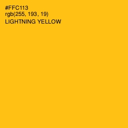 #FFC113 - Lightning Yellow Color Image