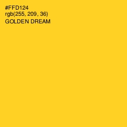 #FFD124 - Golden Dream Color Image