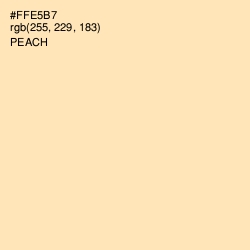 #FFE5B7 - Peach Color Image