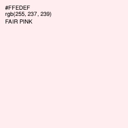 #FFEDEF - Fair Pink Color Image