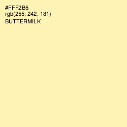 #FFF2B5 - Buttermilk Color Image