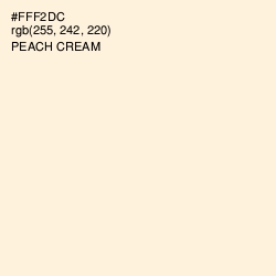 #FFF2DC - Peach Cream Color Image