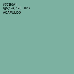 #7CB0A1 - Acapulco Color Image
