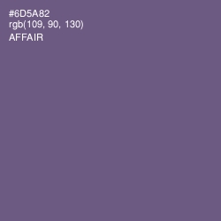 #6D5A82 - Affair Color Image