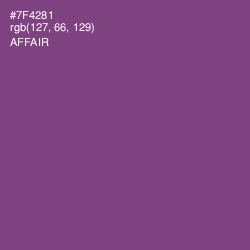 #7F4281 - Affair Color Image
