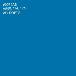 #0072AB - Allports Color Image