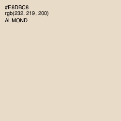 #E8DBC8 - Almond Color Image