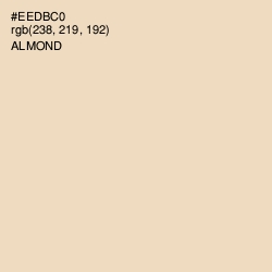 #EEDBC0 - Almond Color Image