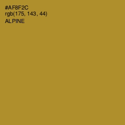 #AF8F2C - Alpine Color Image