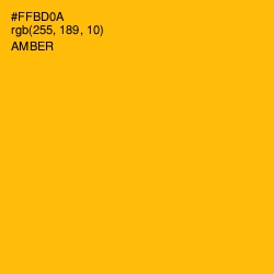 #FFBD0A - Amber Color Image