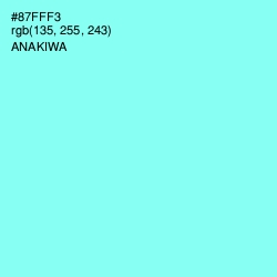 #87FFF3 - Anakiwa Color Image