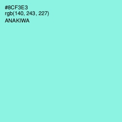 #8CF3E3 - Anakiwa Color Image