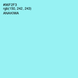 #96F2F3 - Anakiwa Color Image