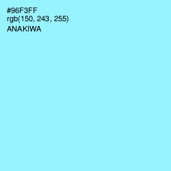 #96F3FF - Anakiwa Color Image