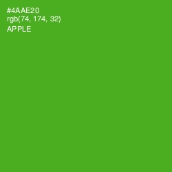 #4AAE20 - Apple Color Image