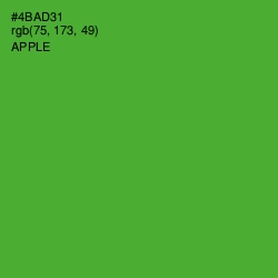 #4BAD31 - Apple Color Image